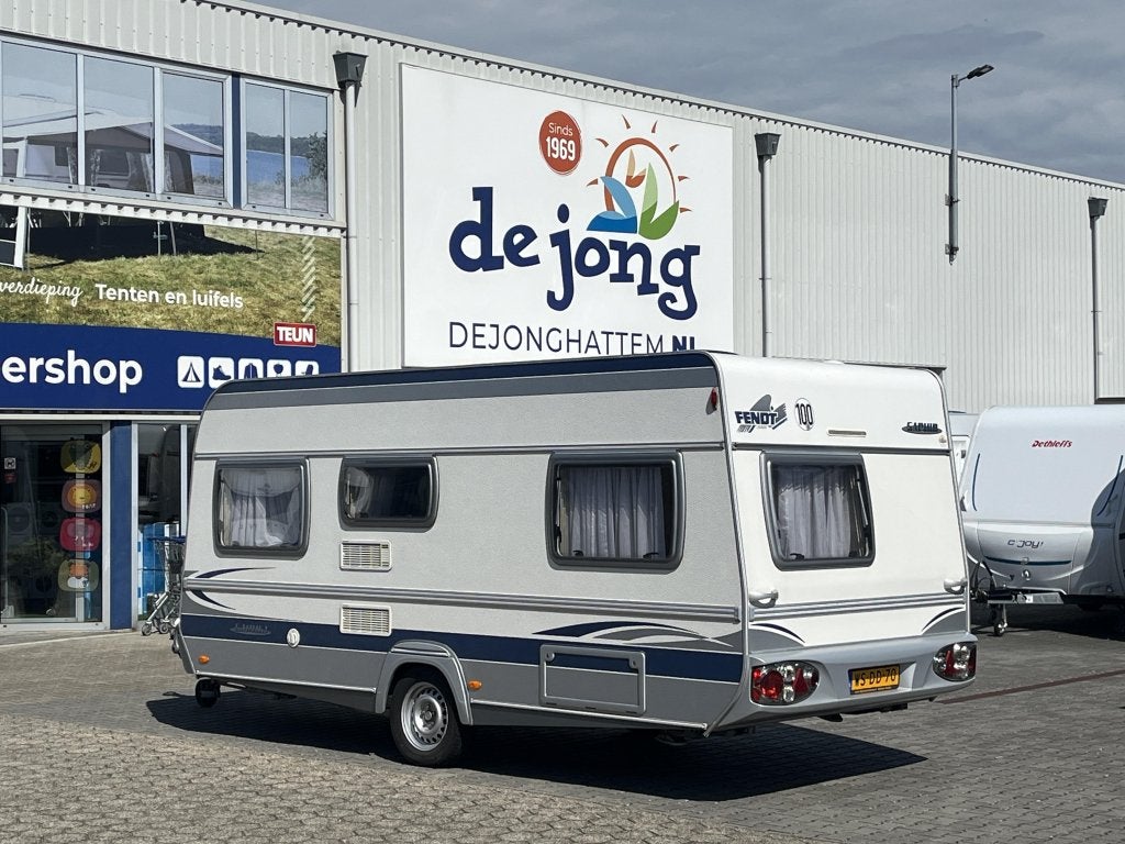 Fendt Saphir 470 TF - Voortent - Luifel, Caravans en Kamperen, Caravans, Rondzit, Bedrijf, Schokbreker, Overige typen