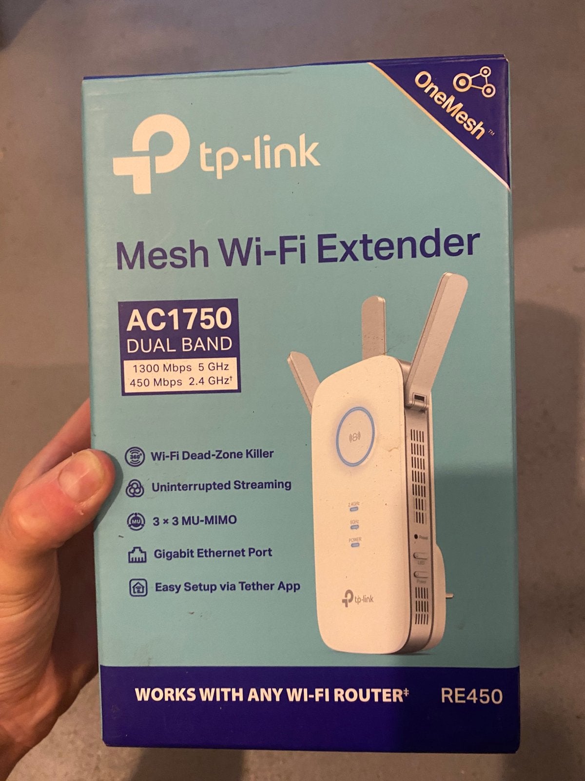 Tp link mesh wi-fi extender / wifi versterker AC1750, Computers en Software, Netwerk switches, Ophalen of Verzenden, Zo goed als nieuw