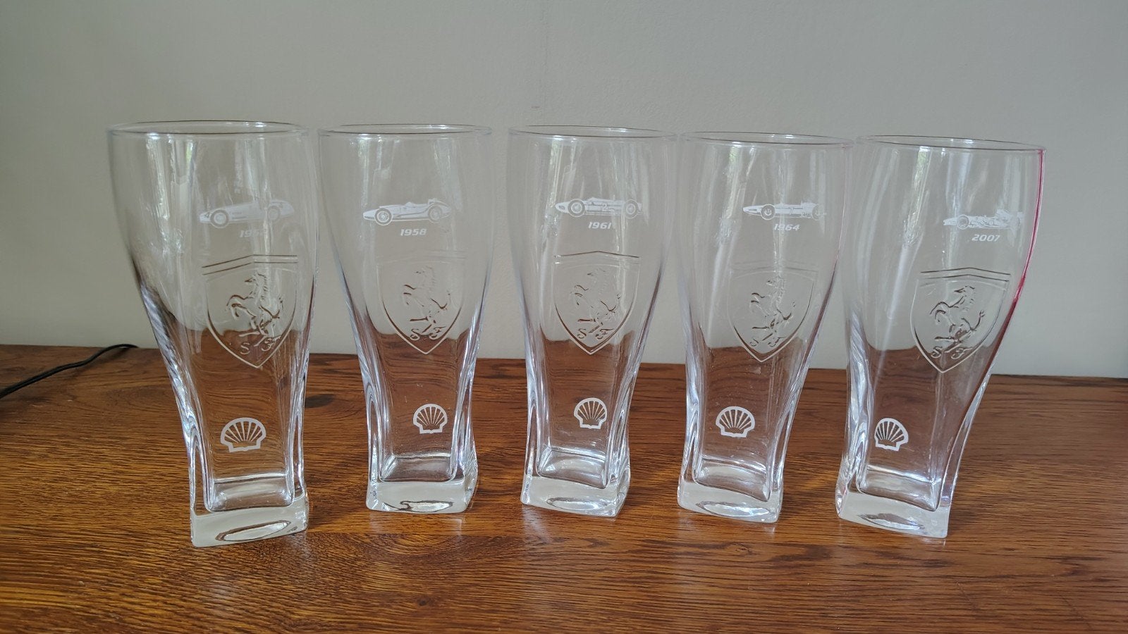5 Shell Formule 1 Glazen - Nieuw, Ophalen of Verzenden, Nieuw, Formule 1
