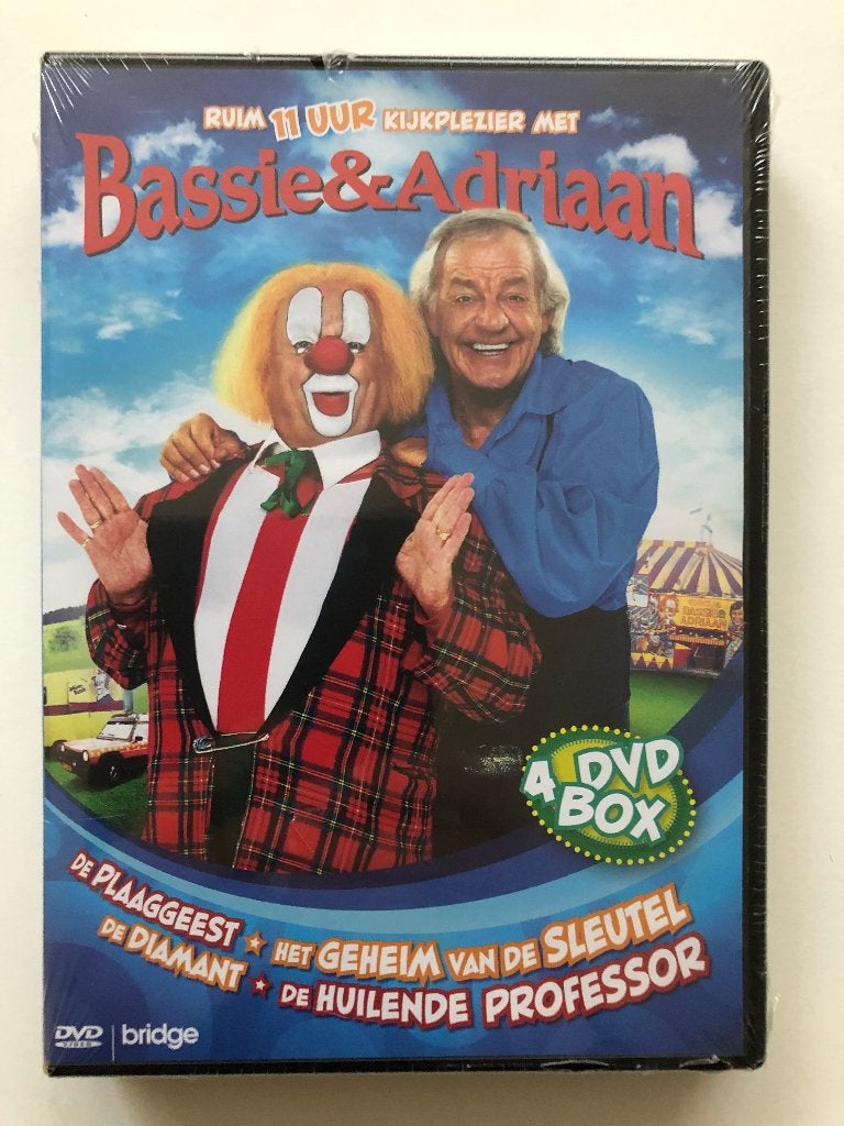 Bassie & Adriaan Box (SEAL) - 4 Dvd Stackpack, Avontuur, Verzenden, Alle leeftijden, Nieuw in verpakking