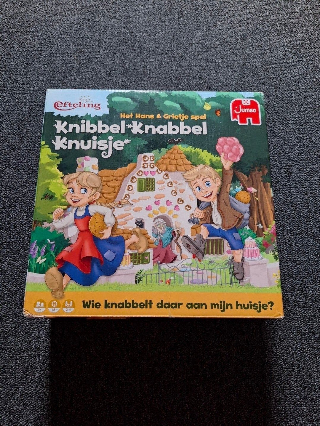 Knibbel Knabbel Knuisje - Compleet en Zeer Goed, Drie of vier spelers, Ophalen of Verzenden, Zo goed als nieuw, Jumbo