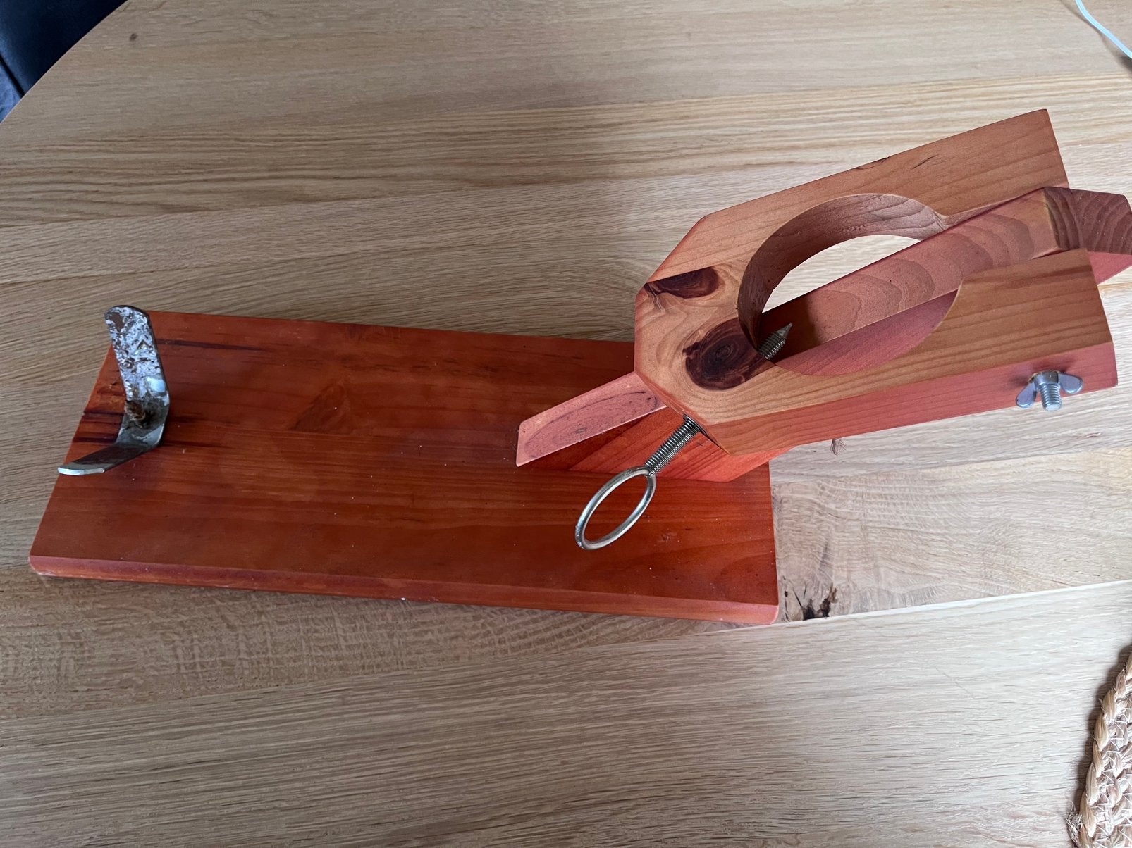 Houten spaanse hamsnijder; jambonero., Antiek en Kunst, Antiek | Gereedschap en Instrumenten, Ophalen