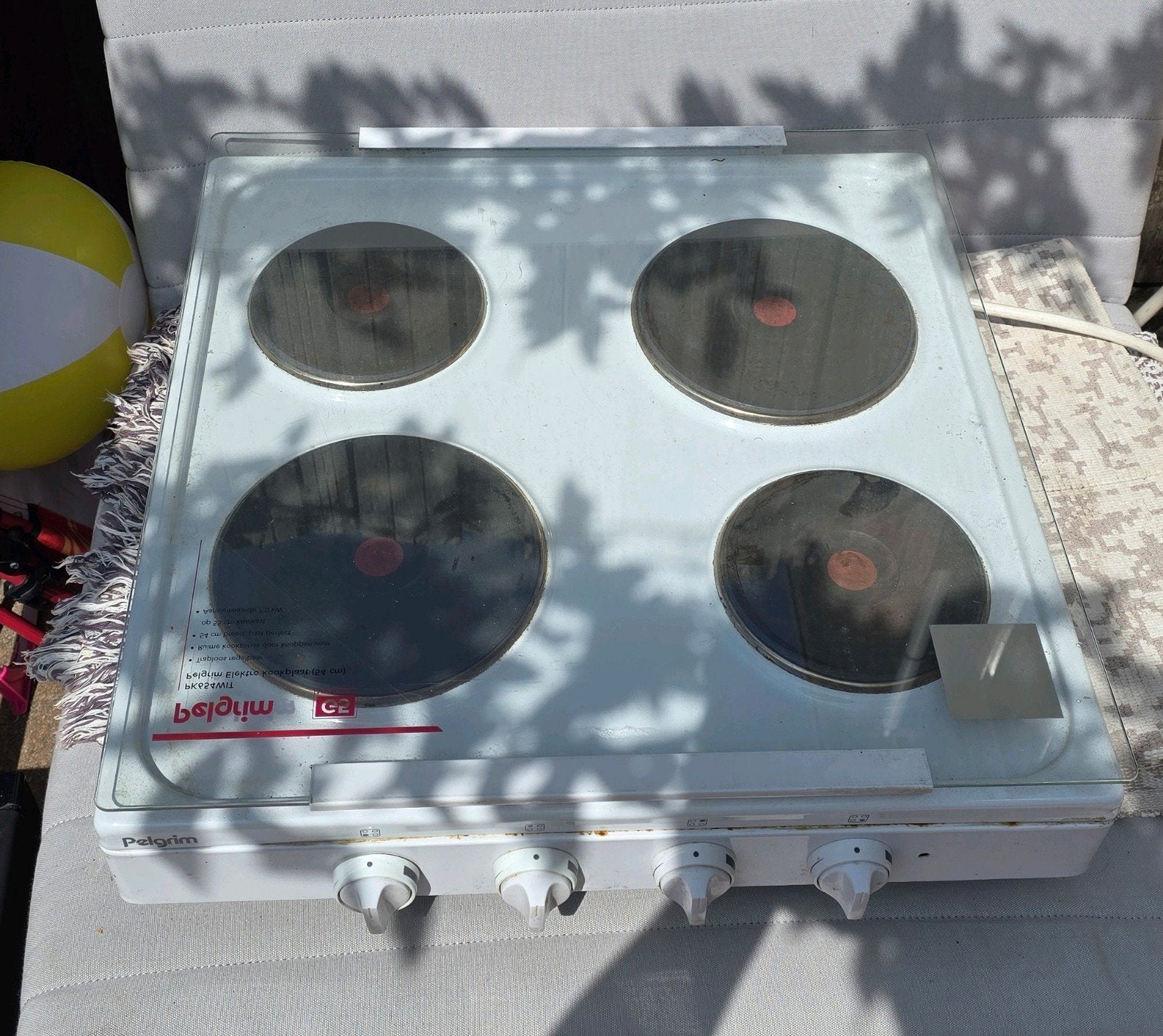 Pelgrim 4-pits elektrische kookplaat. nieuwprijs €389, Witgoed en Apparatuur, Kookplaten, Ophalen, Gebruikt, 4 kookzones, Vrijstaand