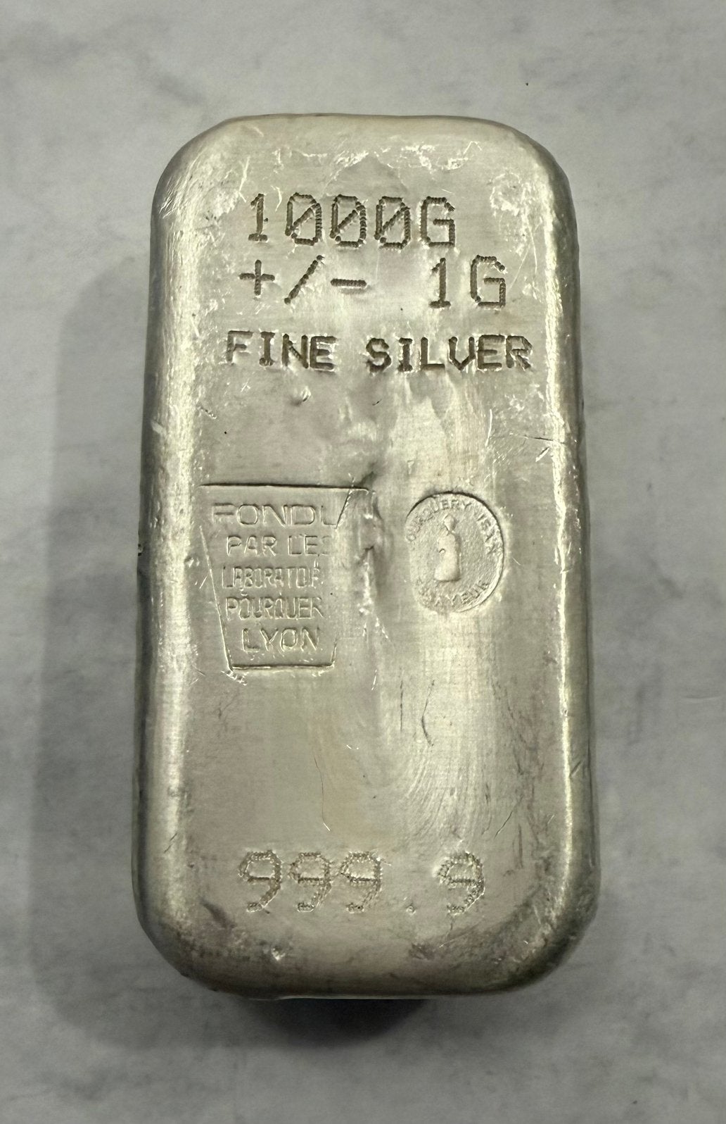 1 kilo zilver Pourquery Lyon / 999 zilver, Ophalen of Verzenden, Zilver