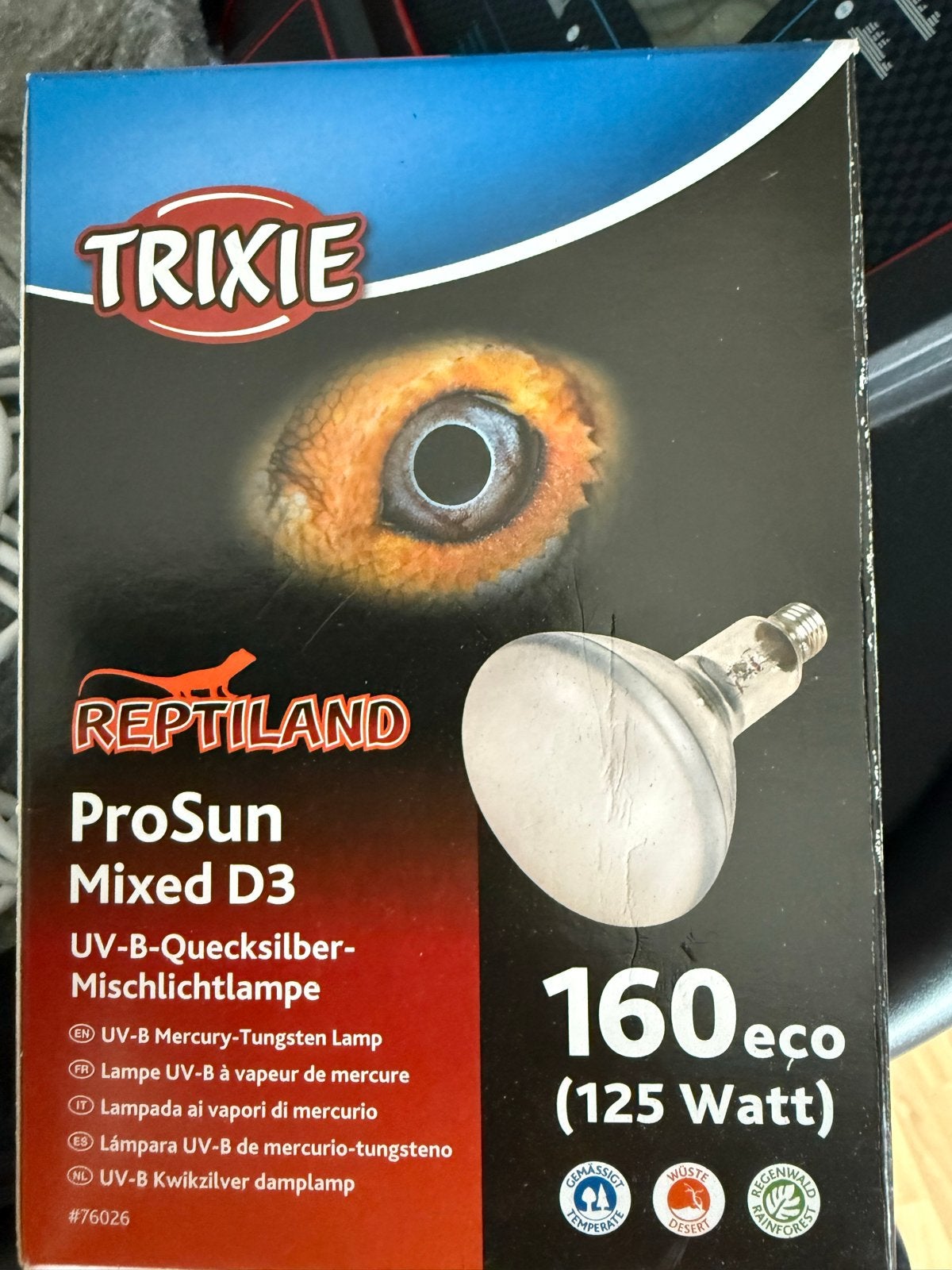 ProSun UV-B  quiksilver mixed lamp 125 watt NIEUW, Ophalen, Nieuw, Verlichting