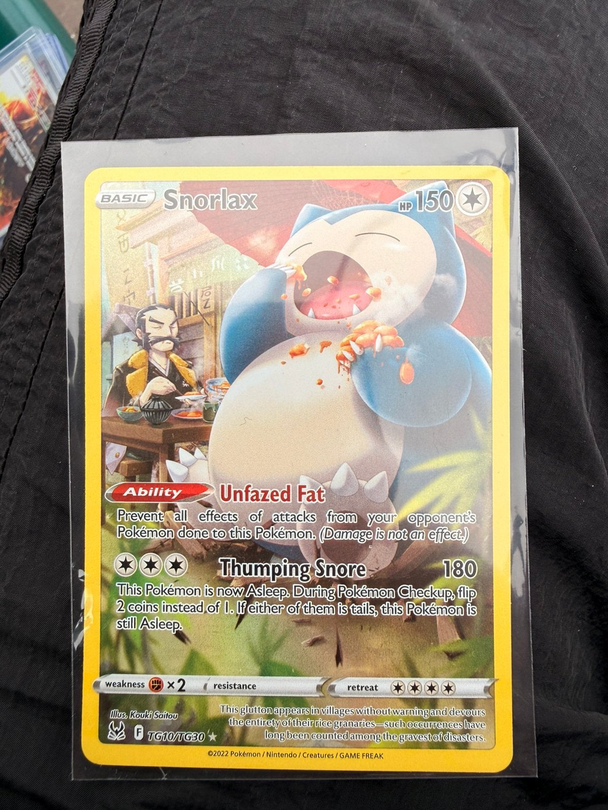 Pokemon kaart snorlax, Ophalen of Verzenden, Zo goed als nieuw