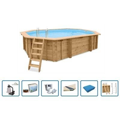 Interline Bali ovaal 6,40x4,00m/1,38m Basis pakket 50700240, Verzenden, Nieuw