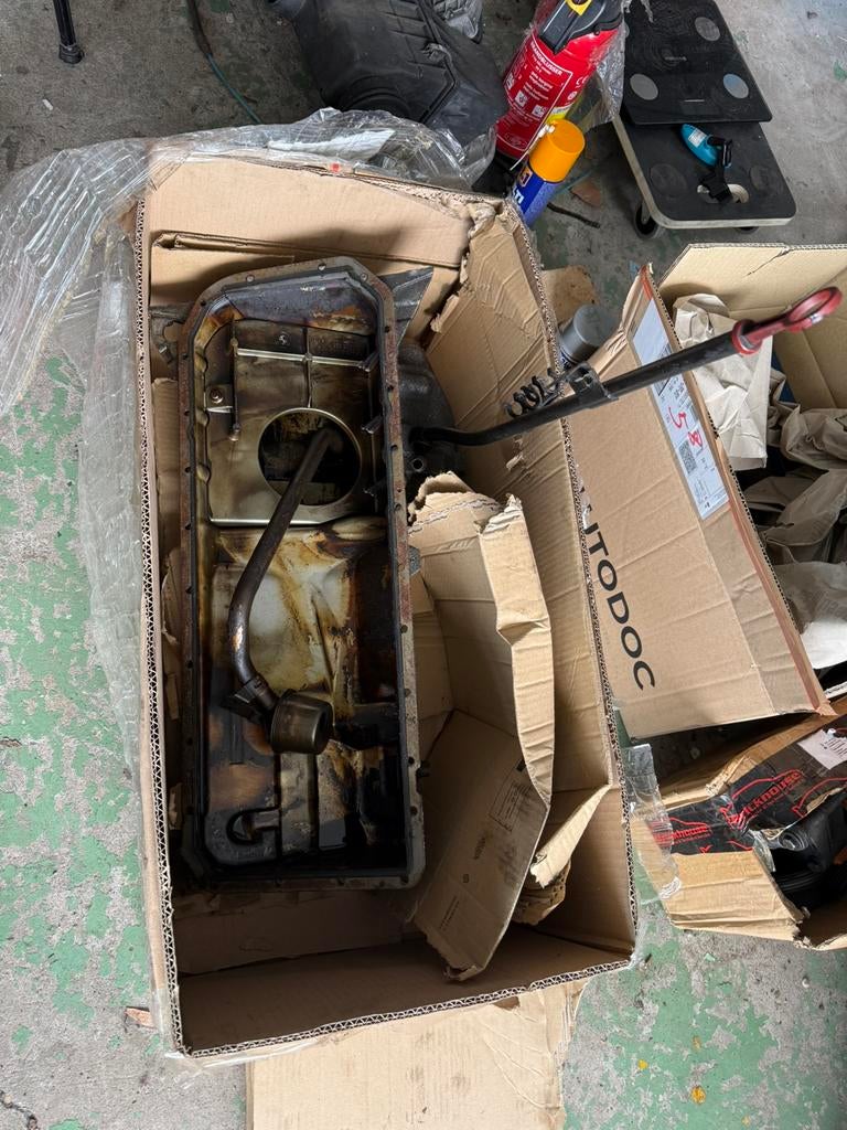 M52b28 carterpan e36 oliepan m52 2.8 oliepickup peilstok, Auto-onderdelen, Motor en Toebehoren, Ophalen of Verzenden, Gebruikt