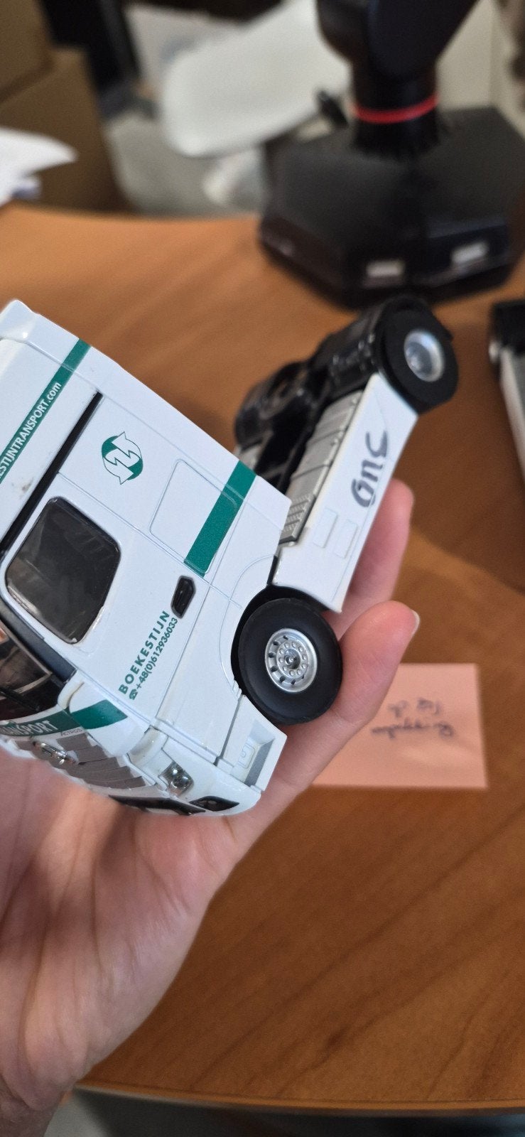 Mercedes-Benz Miniatuur Truck 1:50 - Boekestijn Transport, Overige merken, Gebruikt, Onbekend, Ophalen of Verzenden