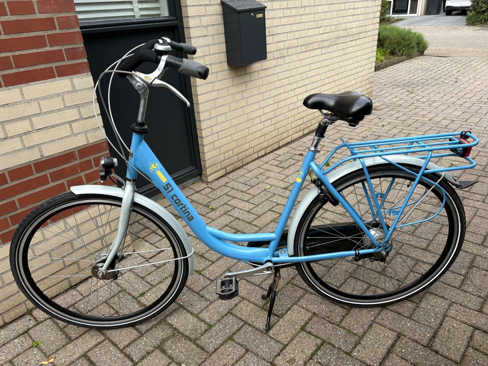 Cortina S1 Damesfiets - Lichtblauw, Fietsen en Brommers, Fietsen | Dames | Damesfietsen, Gebruikt, Versnellingen, 50 tot 53 cm