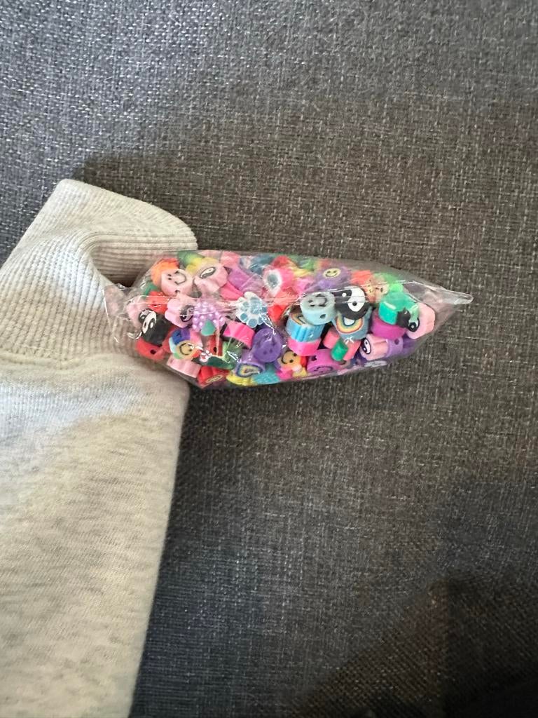 Grote zak met kleurrijke polymeer kralen, diverse designs, Ophalen of Verzenden, Nieuw, Kraal
