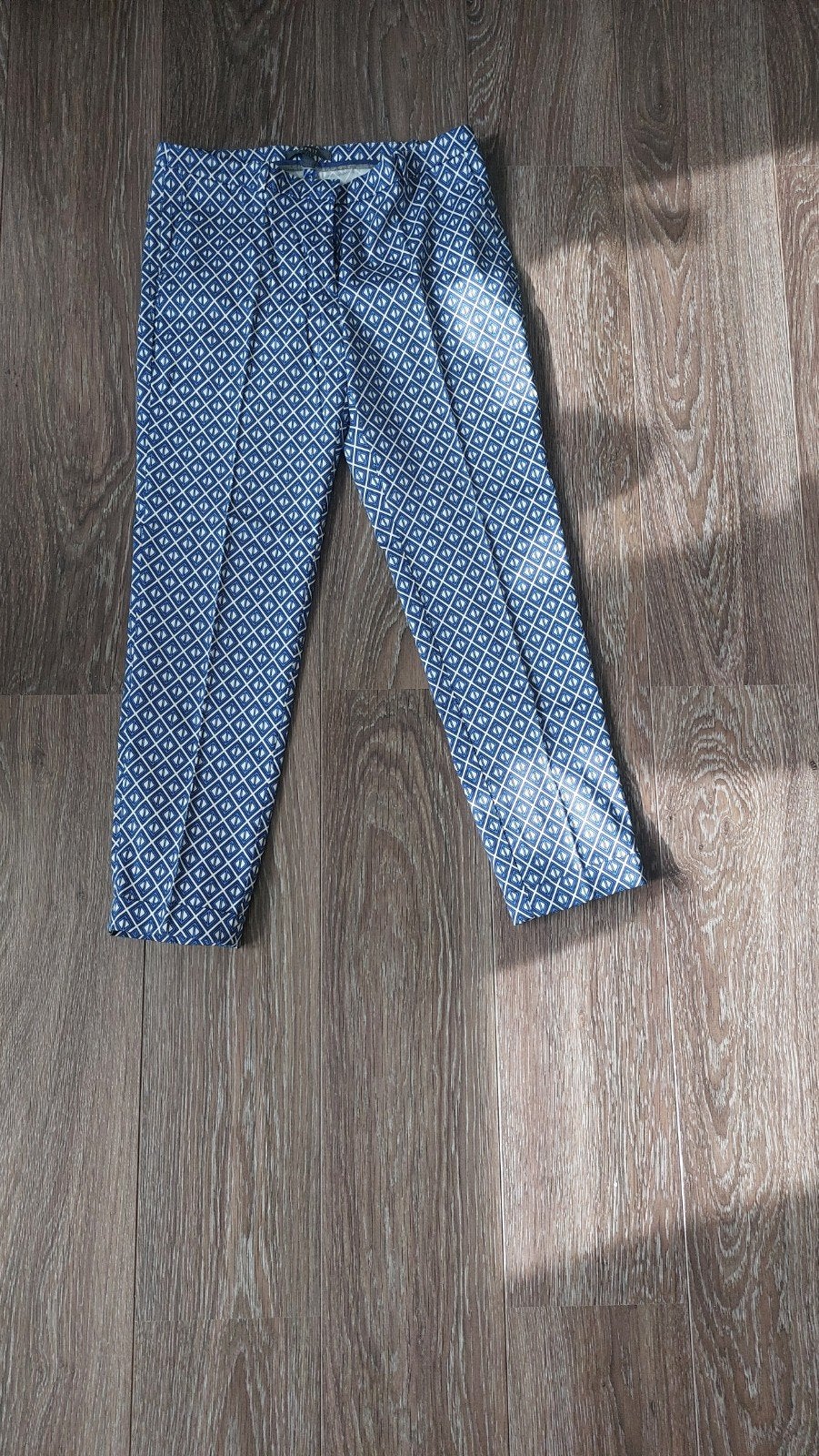 Esprit Driekwart Broek met Geometrisch Patroon, Kleding | Dames, Blauw, Ophalen of Verzenden, Zo goed als nieuw, Driekwart