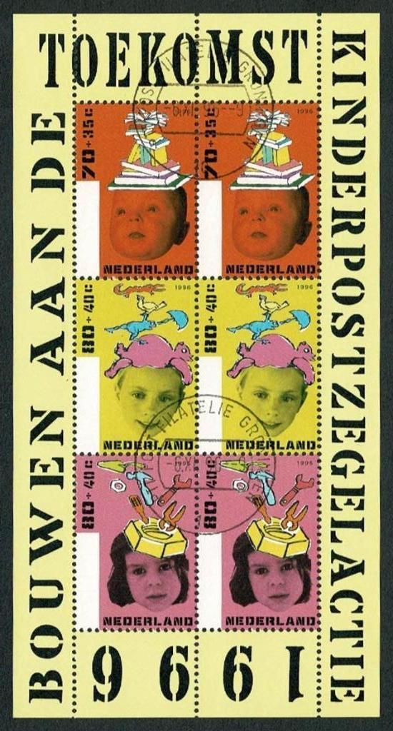Nederland : 1996 - Kinderpostzegels - NVPH blok 1701, Ophalen of Verzenden, Na 1940, Gestempeld