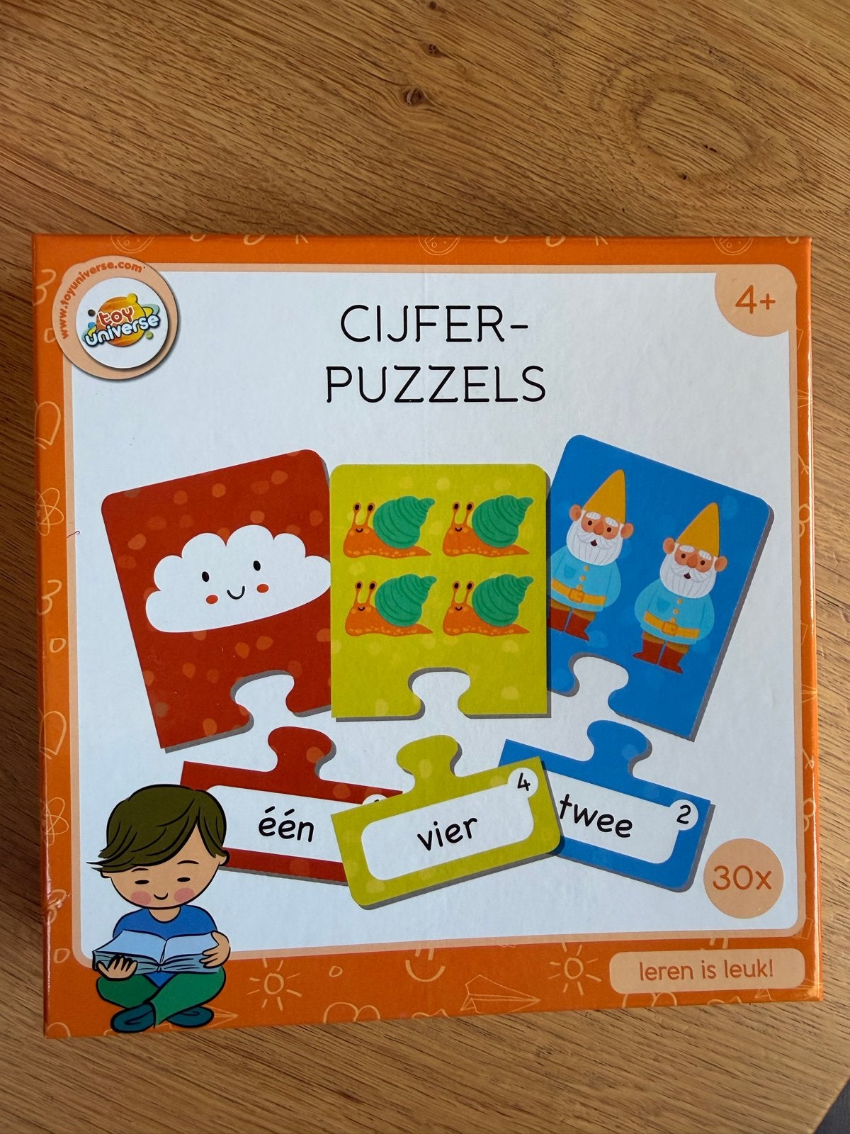 Cijferpuzzels - Leren Tellen en Rekenen (4+), Kinderen en Baby's, Ophalen of Verzenden, Zo goed als nieuw, Puzzelen