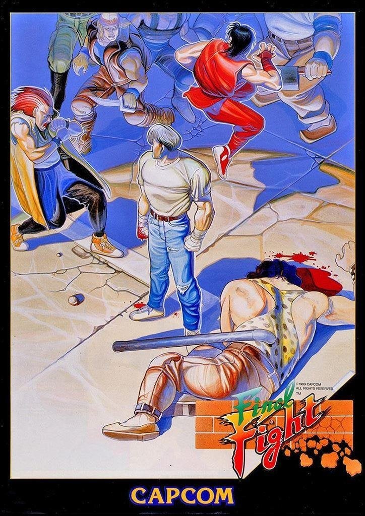 FINAL FIGHT Capcom Retro Arcade Console POSTER, Vechten, Verzenden, 1 speler, Nieuw