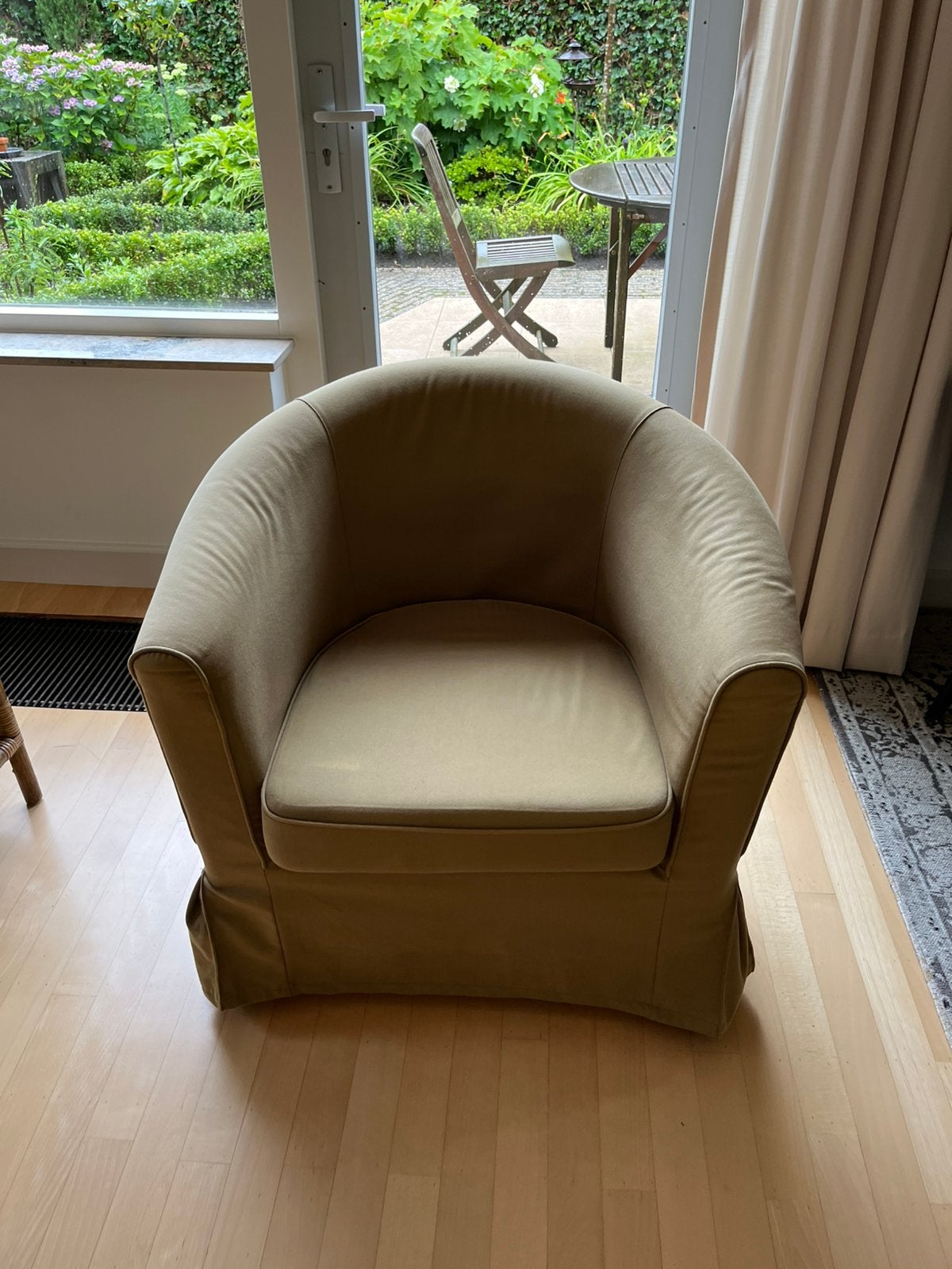 Ikea fauteuiltje groen, Ophalen, Gebruikt, Minder dan 75 cm, 50 tot 75 cm