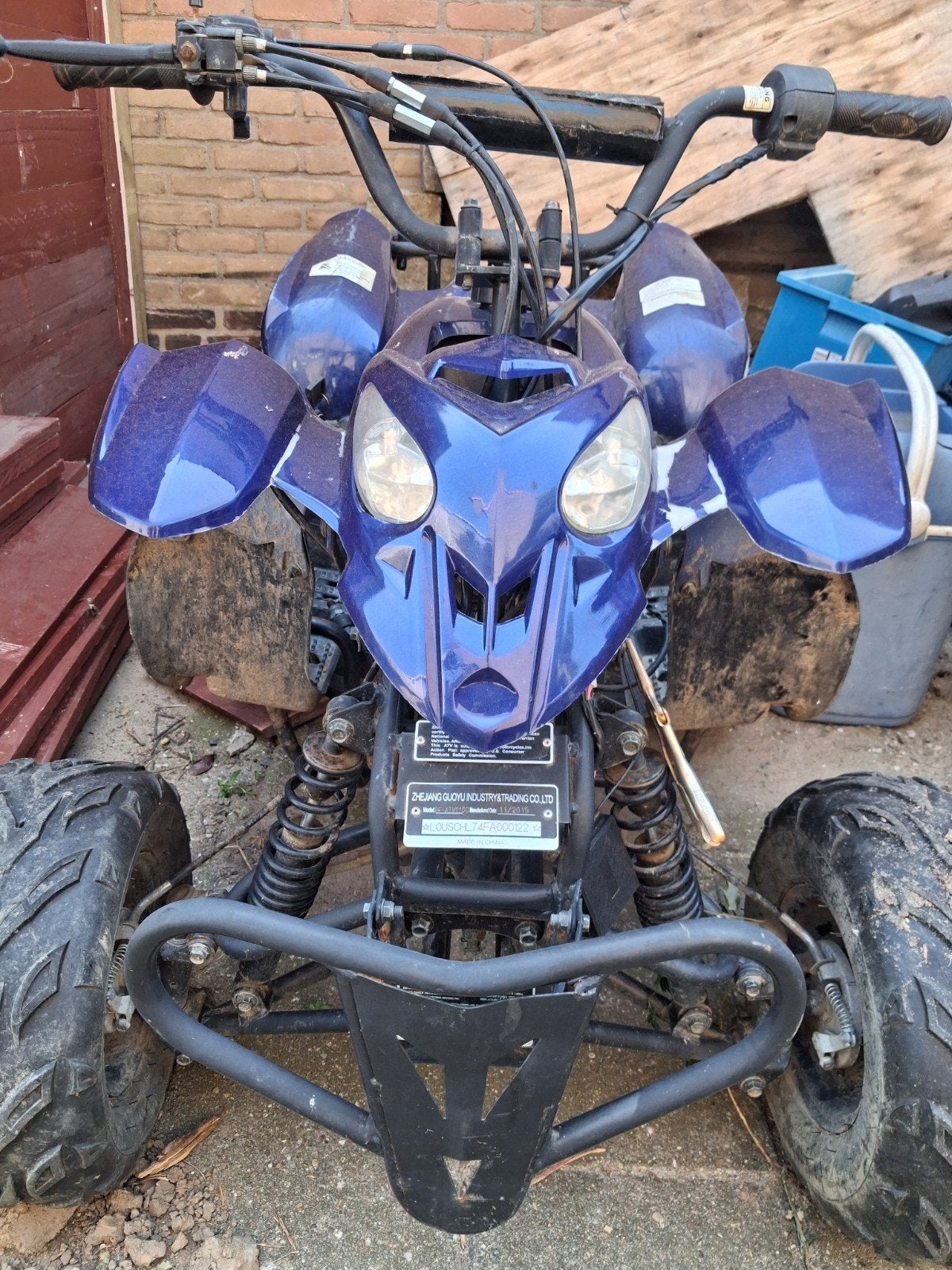 Blauwe 110cc Quad - Opknapper/Onderdelen, Ophalen of Verzenden, Gebruikt, Overige typen