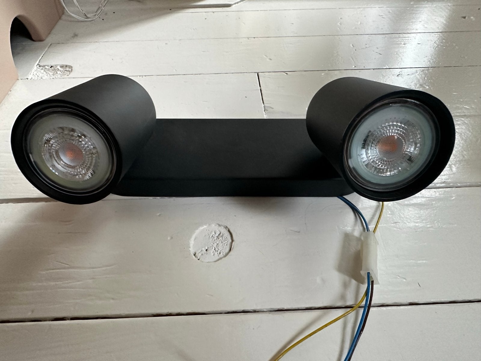 Philips dubbele spot GU10 LED - Zwart, Huis en Inrichting, Ophalen, GU10, Zo goed als nieuw, LED