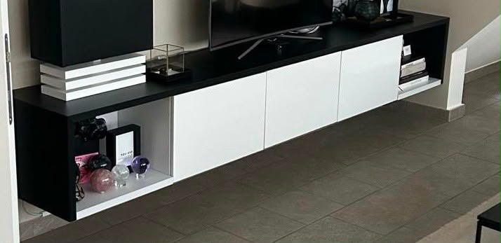 Maatwerk tv meubel, Ophalen, Zo goed als nieuw, 200 cm of meer, Overige materialen