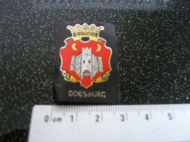 sticker plaats gemeente logo wapen embleem doesburg klein, Verzenden, Zo goed als nieuw, Overige typen