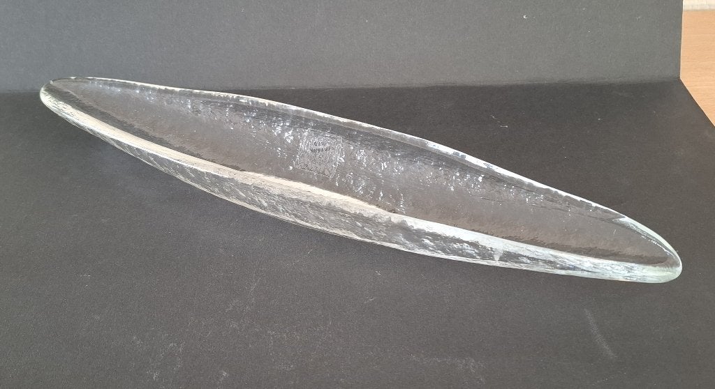 Glazen schaal uit Zwitserland 37 cm, Antiek en Kunst, Ophalen of Verzenden