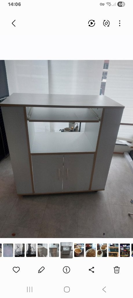 Magnetron kast, Huis en Inrichting, Keuken | Complete keukens, Ophalen, Zo goed als nieuw, Wit, Overige typen