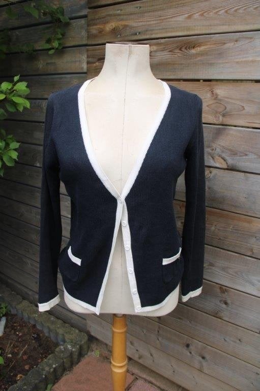 Vest donkerblauw/ creme Roosenstein mt M Vaste prijs AANBIE, Kleding | Dames, Maat 38/40 (M), Roosenstein, Blauw, Ophalen of Verzenden