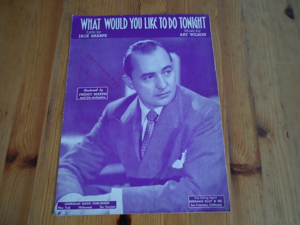 What would you like to do tonight - wilson / sharpe, Muziek en Instrumenten, Gebruikt, Gitaar, Ophalen of Verzenden, Artiest of Componist