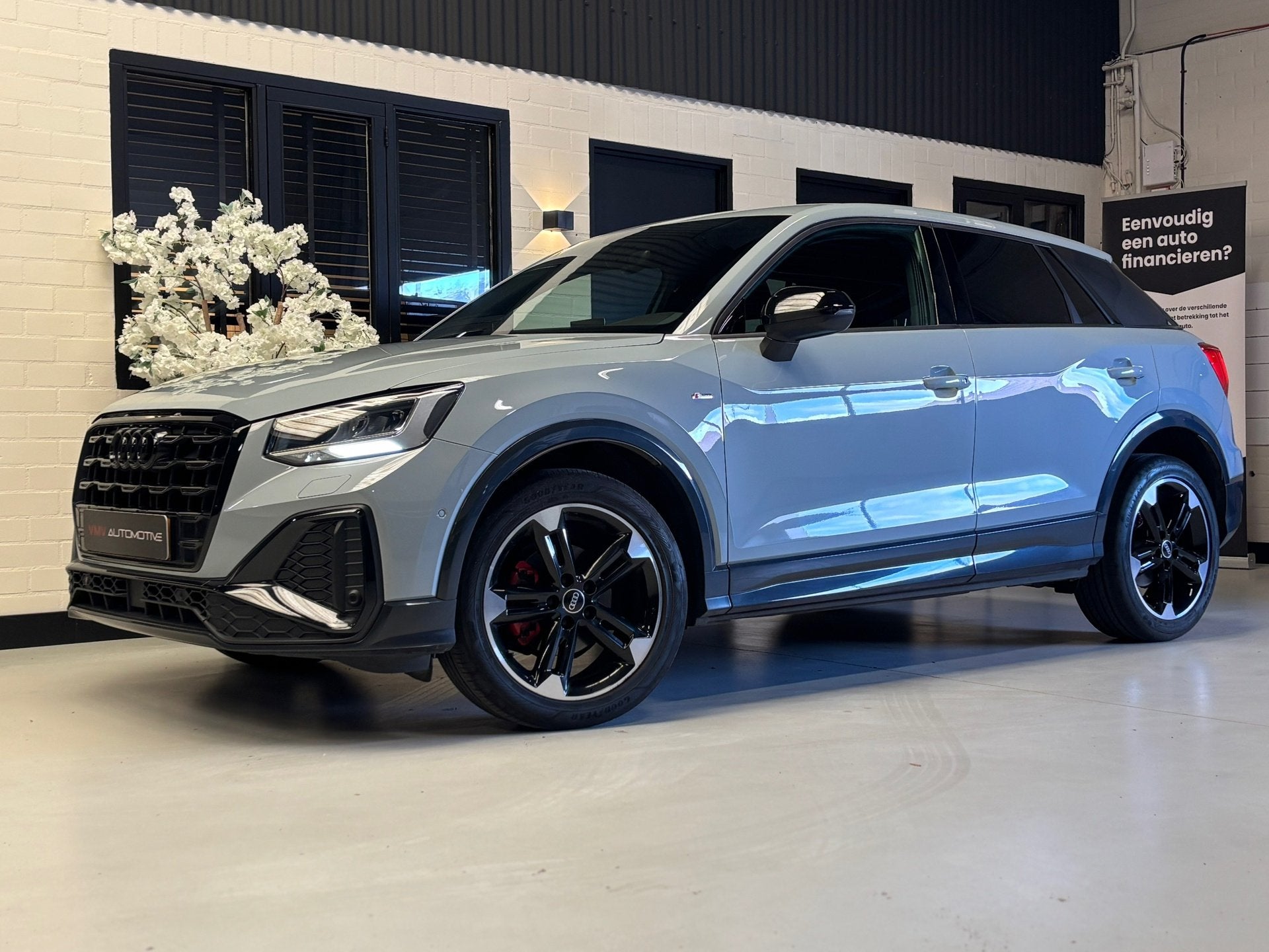 Audi Q2 35 TFSI S Line |Leder|Cam|Cruisecontrol|Keyless|Zwar, 4 cilinders, 150 pk, Leder en Stof, Automatische klimaatregeling