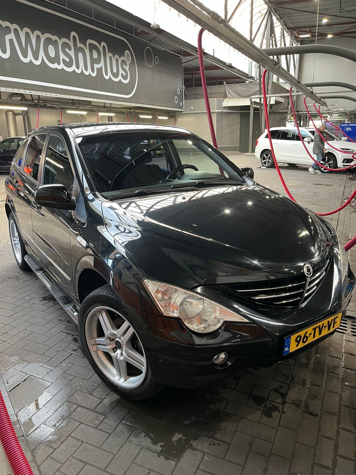 SsangYong Actyon 2.3 A230 4WD 2007 Zwart (mercedes), Auto's, 4 cilinders, Zwart, Origineel Nederlands, Handgeschakeld