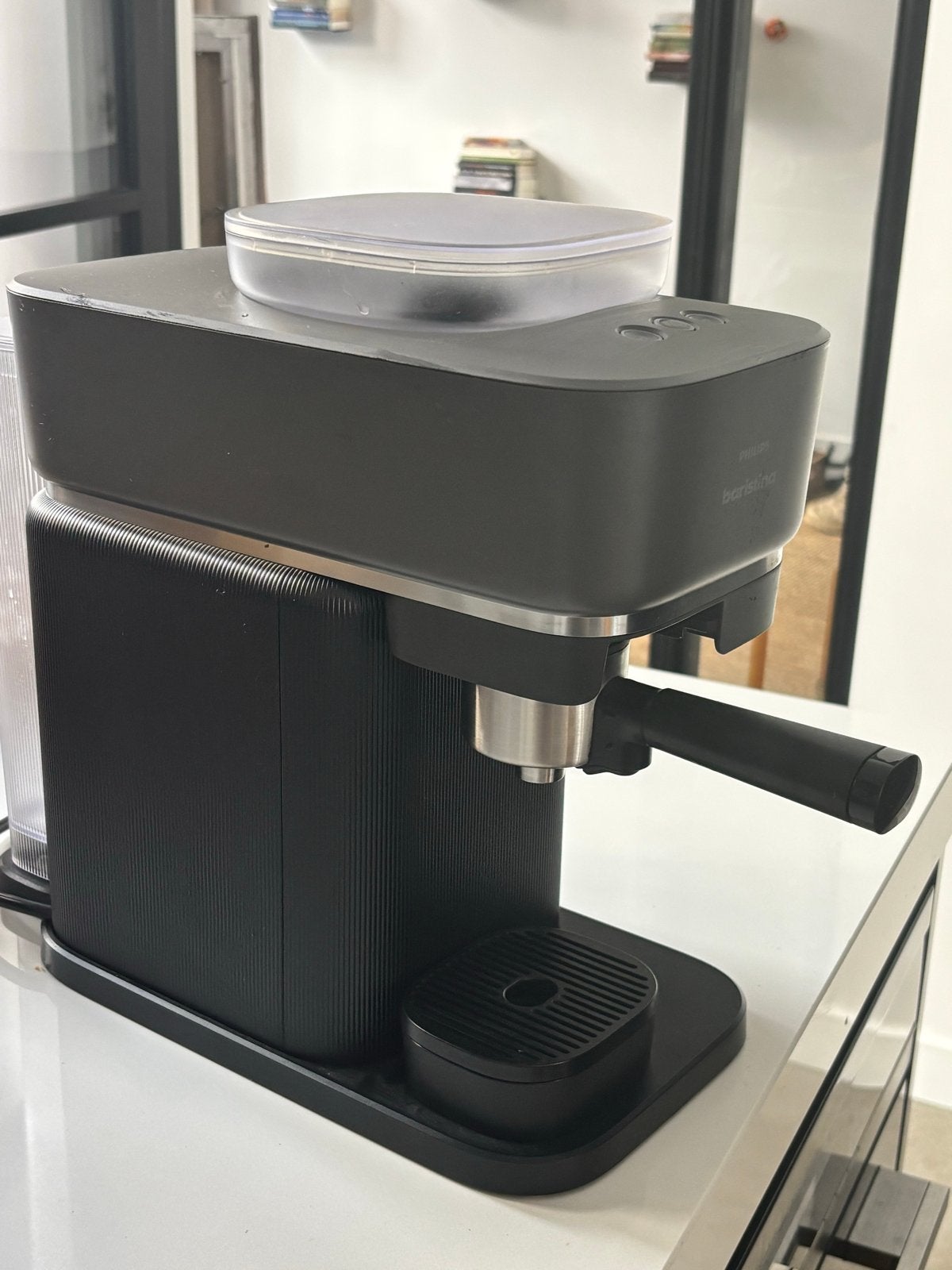 Philips Baristina Espresso Apparaat - Zo goed als nieuw, Afneembaar waterreservoir, Espresso apparaat, Gemalen koffie, Ophalen of Verzenden