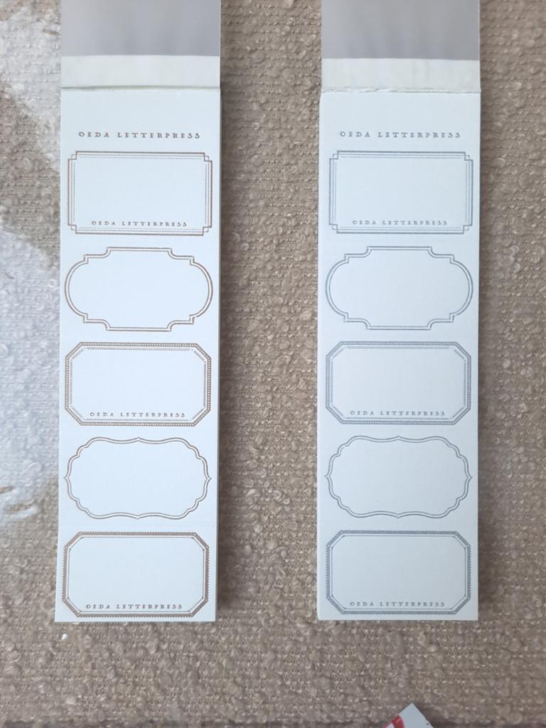 OEDA Letterpress – 5 Pattern Label Book (4 kleuren), p.s., Ophalen of Verzenden, Gebruikt, Papier of Karton