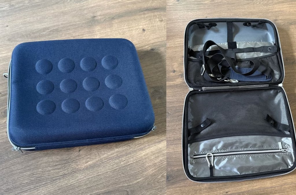 Blauwe IKEA laptoptas, Gevoerd laptopvak, 15 inch, Ophalen of Verzenden, Zo goed als nieuw