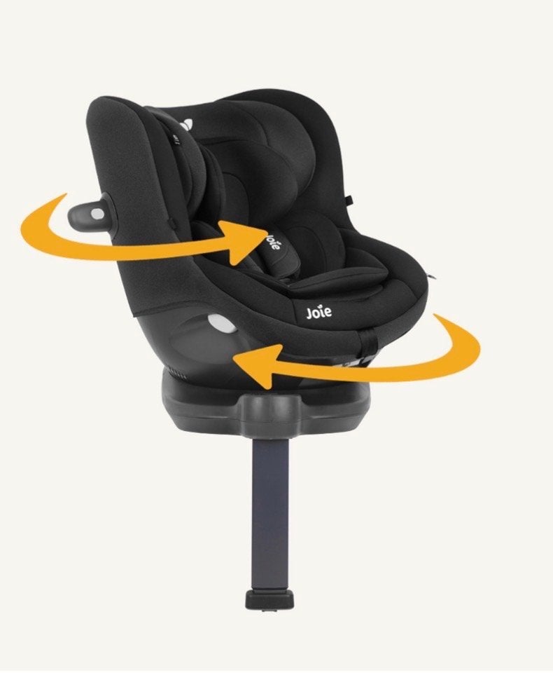 Joie i-Spin 360 E Autostoel - Zwart - Zo goed als nieuw, 0 t/m 18 kg, Verstelbare rugleuning, Zo goed als nieuw, Isofix
