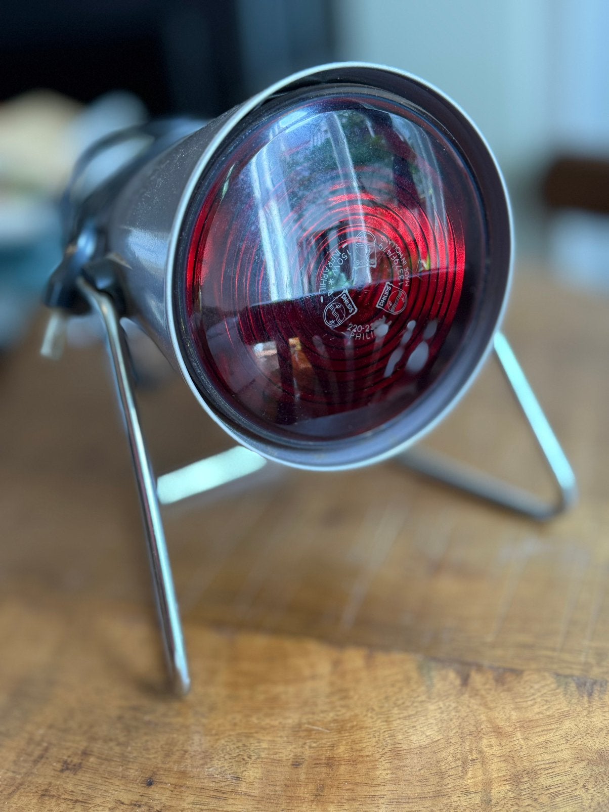 Vintage philips infraroodlamp met doos en boekjes, Ophalen of Verzenden