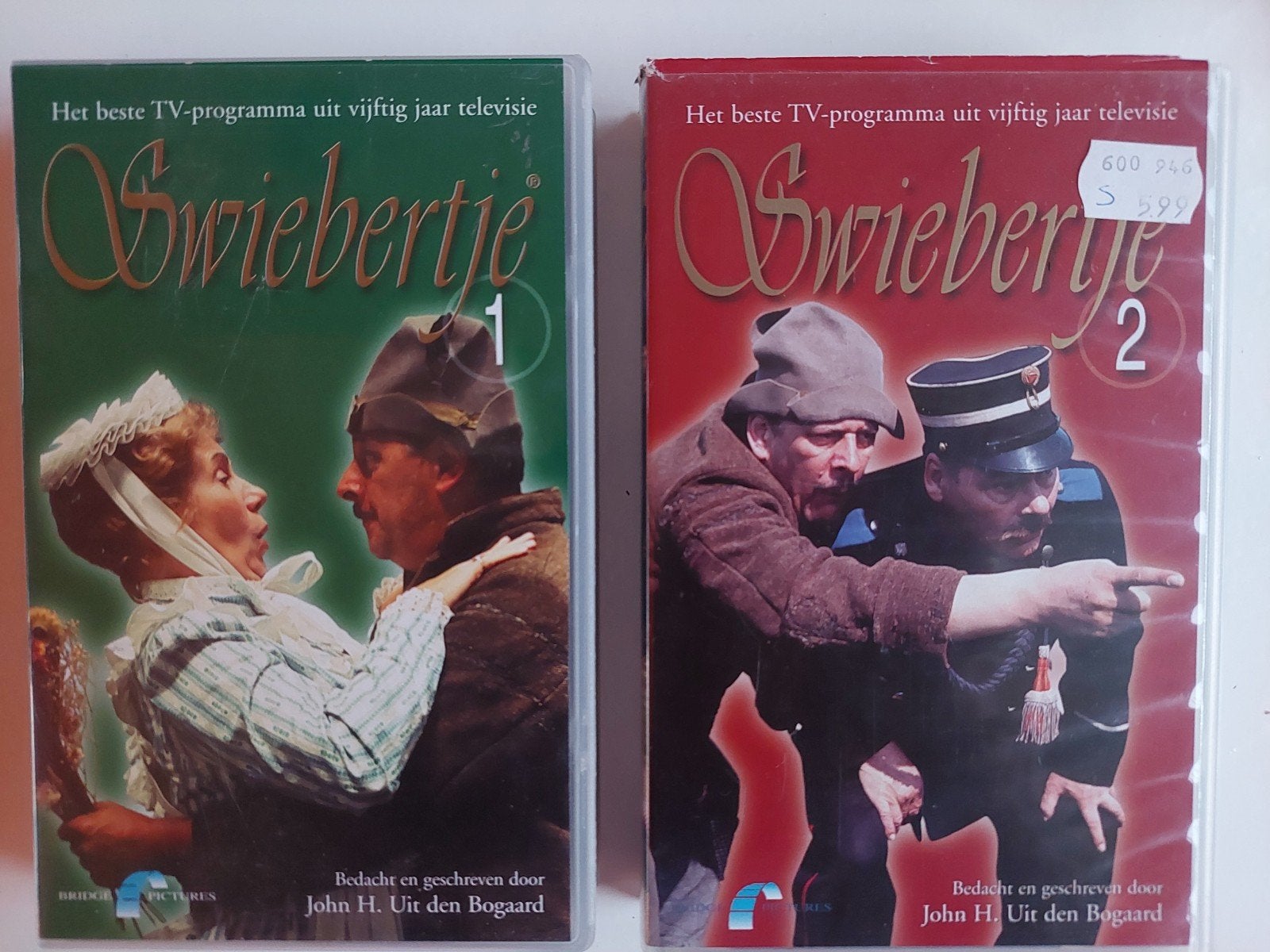 2 Videobanden: Zwiebertje Deel 1 & 2 (2x 95 min), Gebruikt, Alle leeftijden, Kinderfilm, VHS