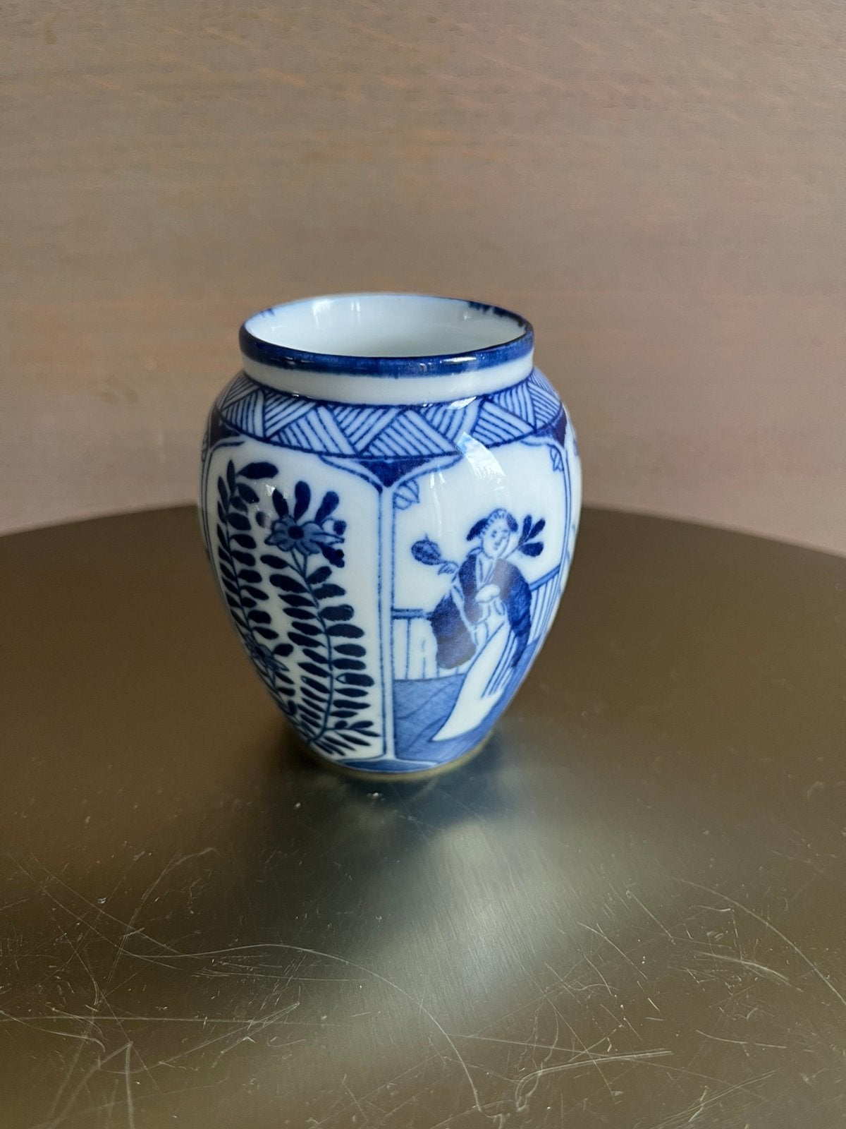 Antiek Mosa Sphinx lepelvaasje Lange Lijs (ca. 1900), Ophalen of Verzenden