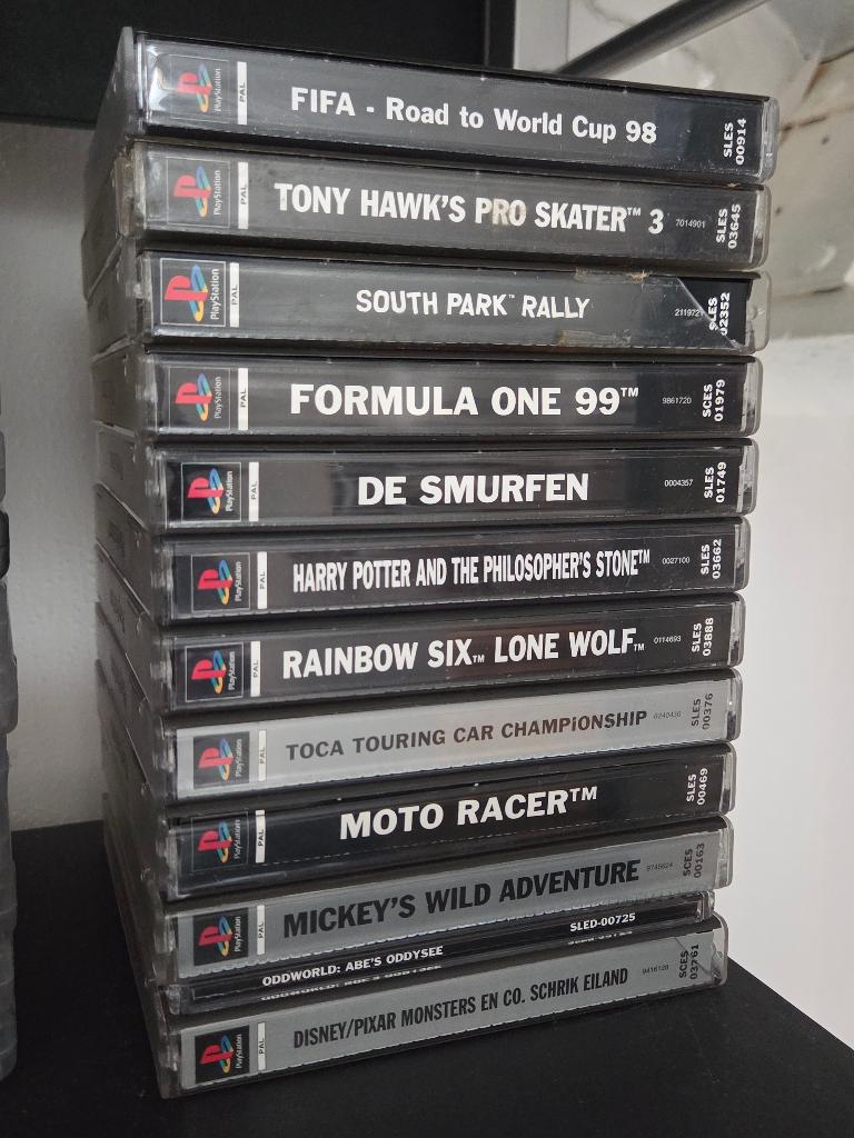 12x Playstation 1 spellen origineel, Spelcomputers en Games, Games | Sony PlayStation 1, 1 speler, Ophalen, Gebruikt, Vanaf 3 jaar