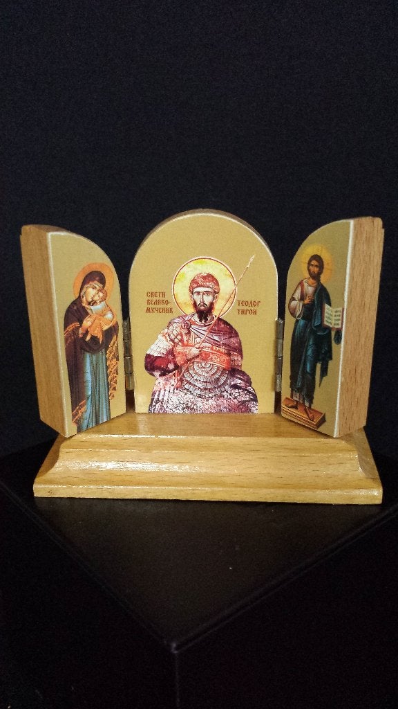Orthodox ICOON <> Hlg. Martelaar THEODORE, Tiron <> DRIELUIK, Ophalen of Verzenden