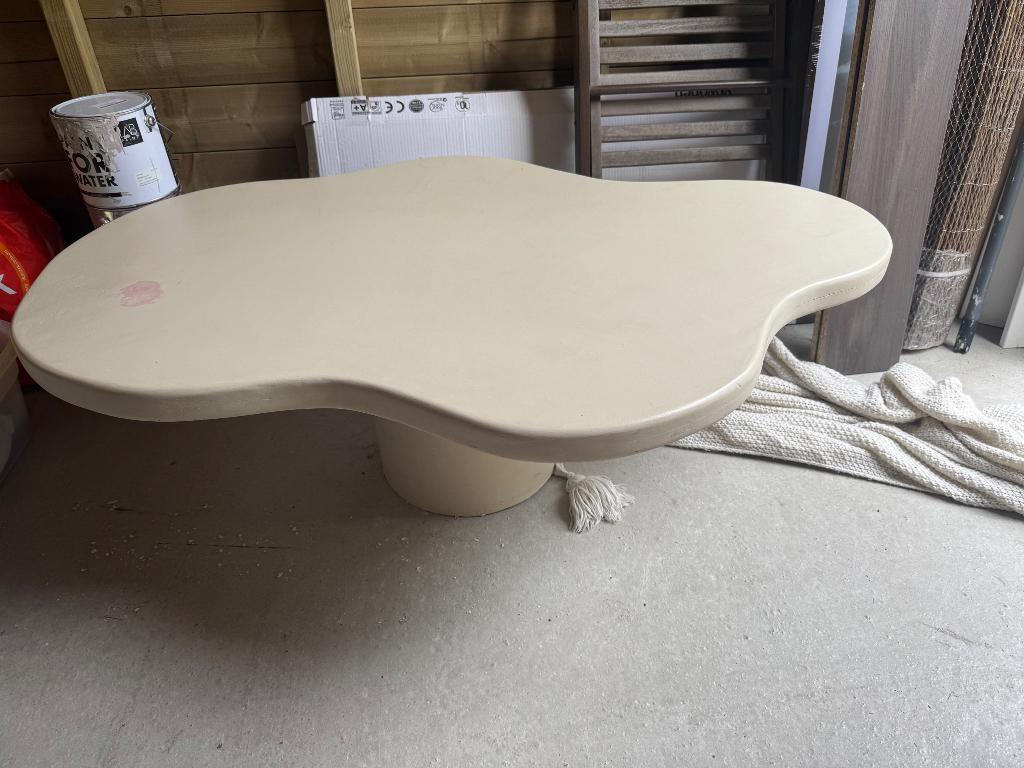 Beton cire salontafel, Ophalen, Japandi, Minder dan 50 cm, Rechthoekig