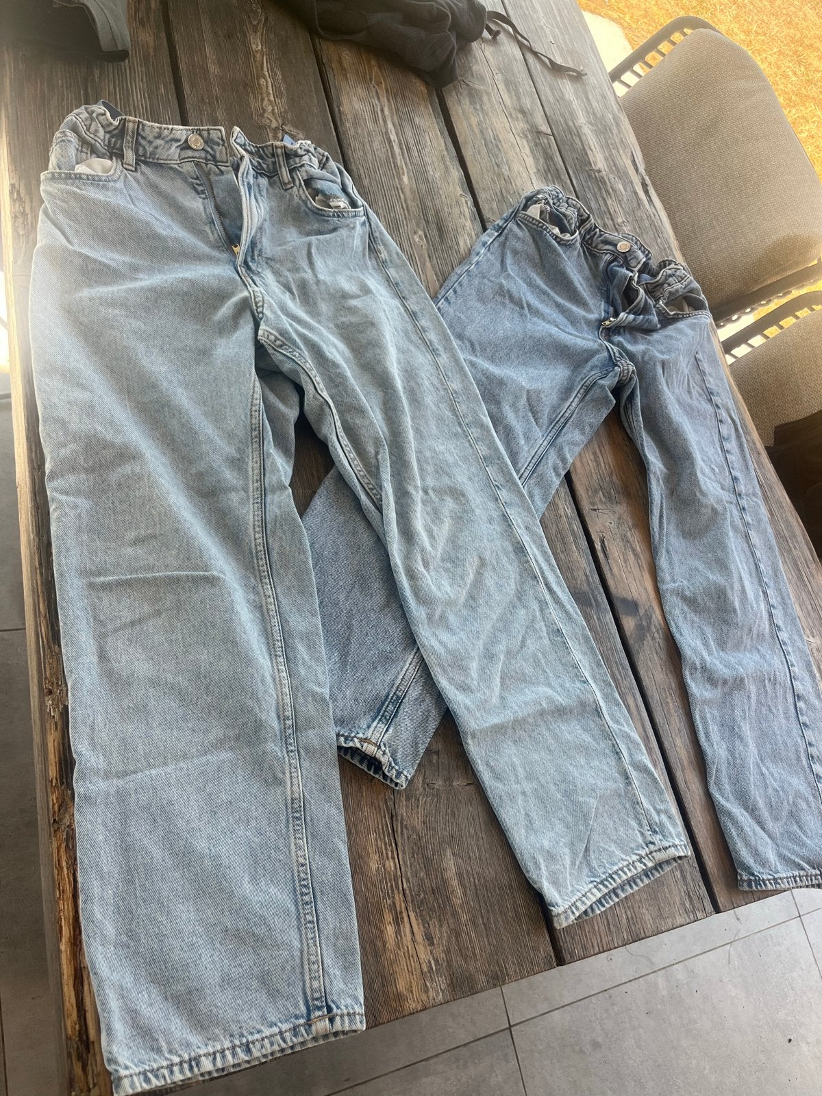 H&M Lange Broek Maat 158 - Loose Fit Jeans, Kinderen en Baby's, Kinderkleding | Maat 158, Ophalen of Verzenden, Gebruikt, Jongen of Meisje
