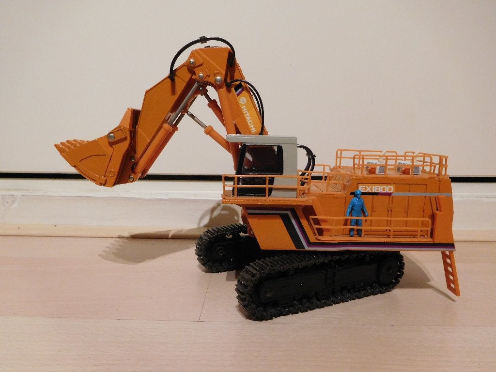 Hitachi EX1800 mijnbouw graafmachine, kraan, hooglepel., Ophalen of Verzenden, Gebruikt, Hijskraan, Tractor of Landbouw, Overige merken