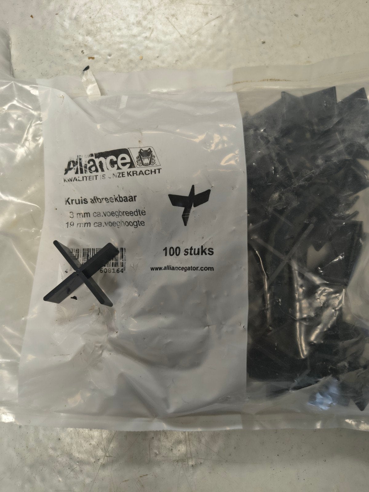 Alliance Voegkruisjes voor keramische tegels 3mm +-95 stuks, Overige materialen, Overige typen, Nieuw, Minder dan 20 cm