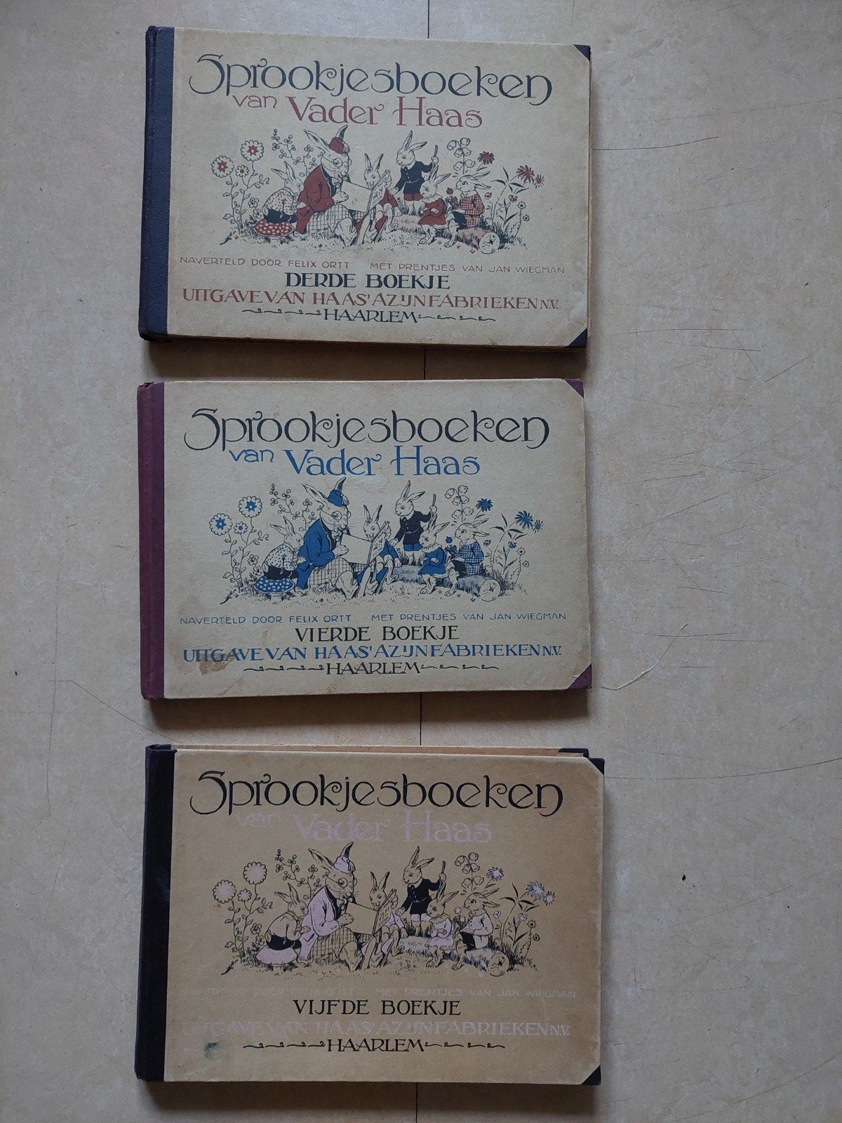 Sprookjesboeken van Vader Haas - 3, 4 en 5, Verzenden, Gelezen, Felix Gitt (naverteld), Jan Wiegman (illustraties)