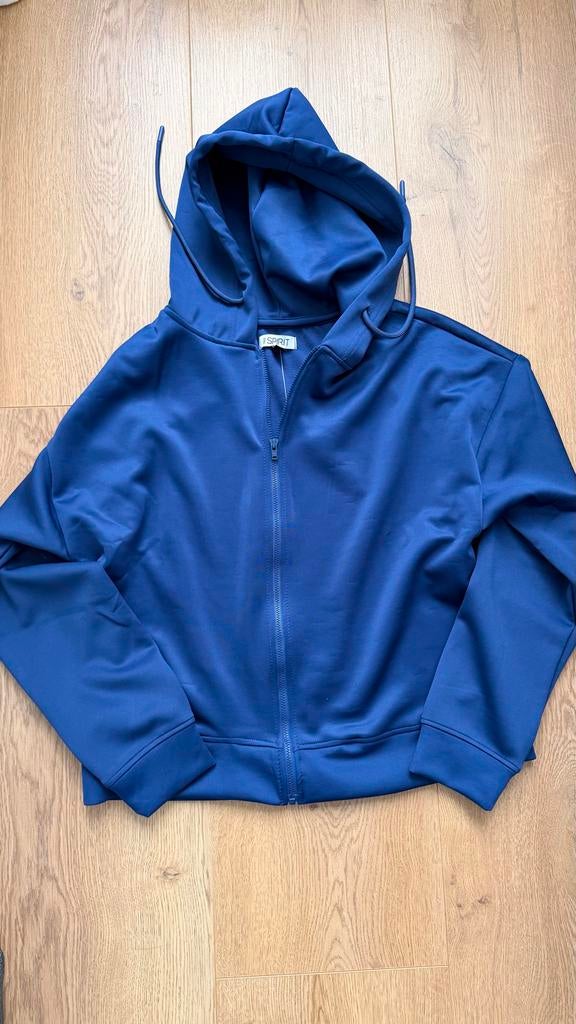 True Spirit Blauwe hoodie met rits maat M/L, Verzenden, Nieuw, Maat 38/40 (M), Blauw
