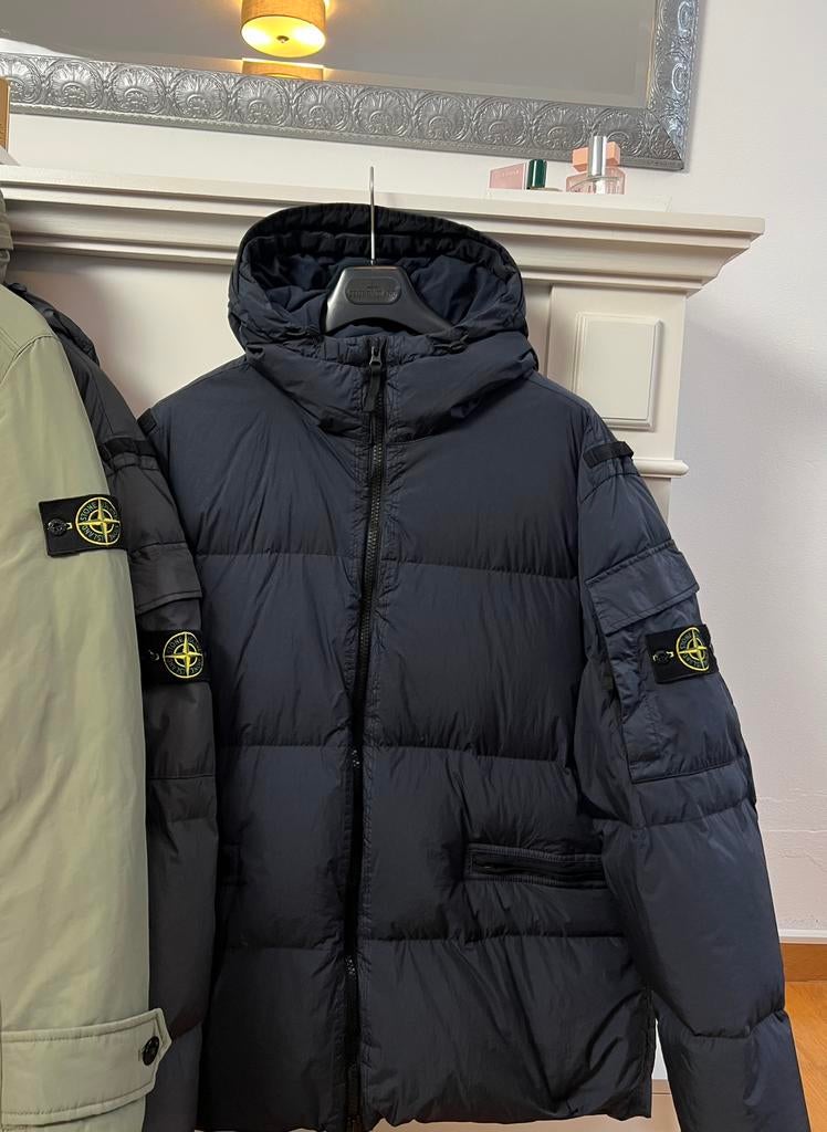 Stone Island | Garmemt Dyed R-NY Down | Dark Navy | Size XXL, Kleding | Heren, Jassen | Winter, Ophalen of Verzenden, Zo goed als nieuw