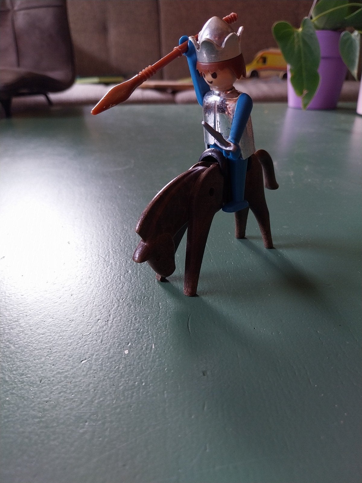 Playmobiel koning met paard, Kinderen en Baby's, Speelgoed | Playmobil, Gebruikt, Losse onderdelen, Ophalen of Verzenden, Knights