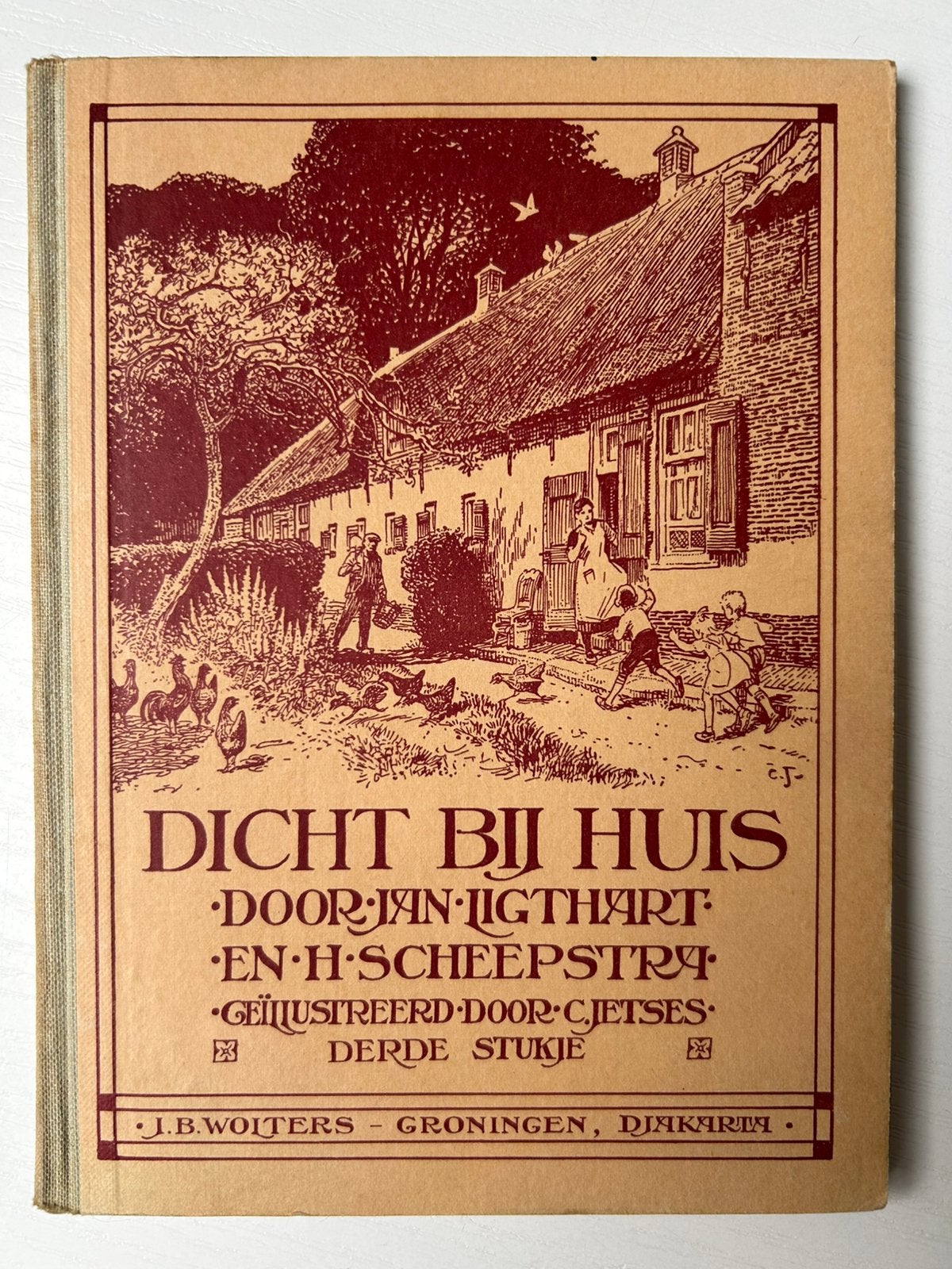 Dicht bij huis Jan Ligthart derde stukje 1950, Antiek en Kunst, Ophalen of Verzenden