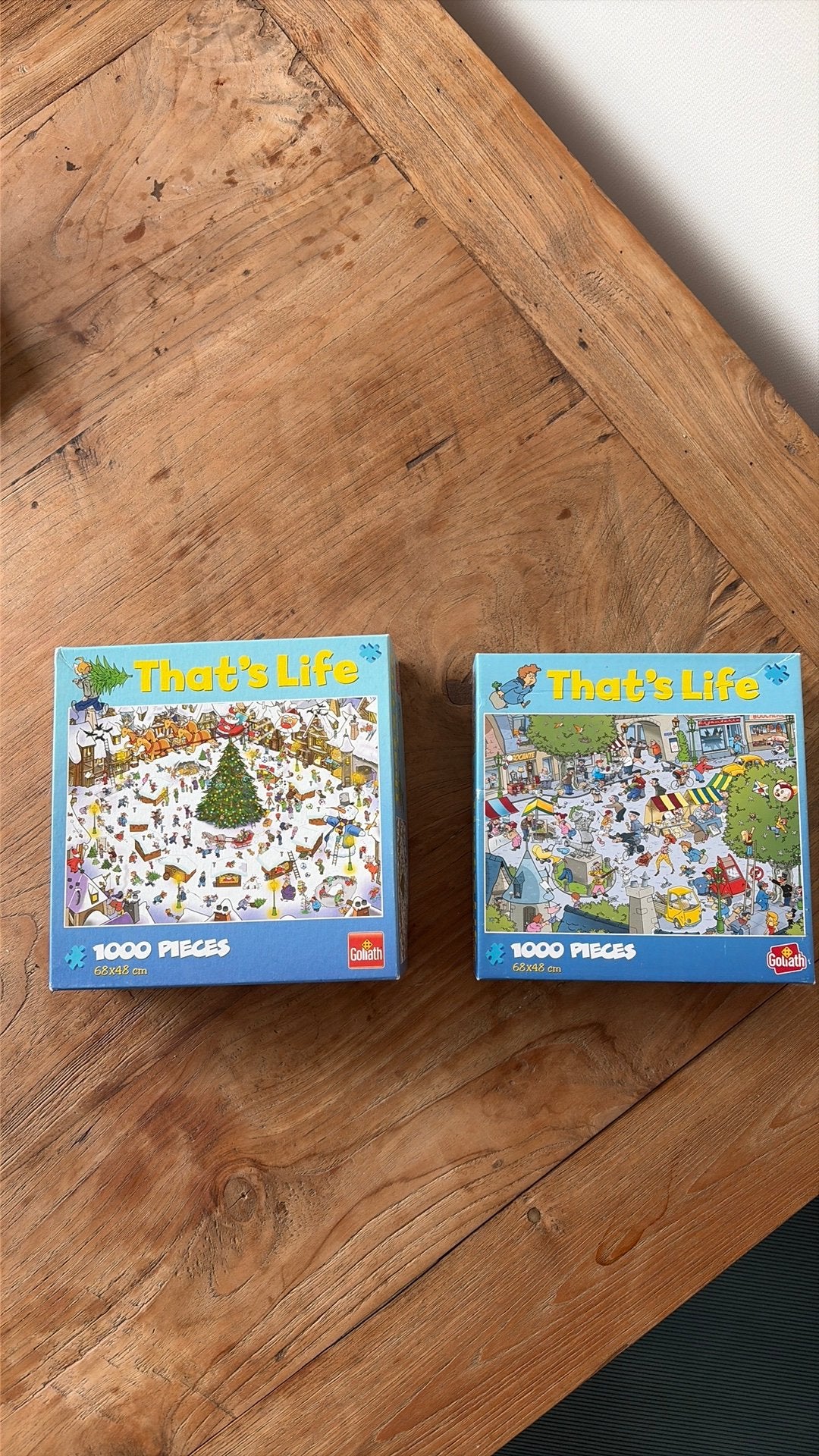 2 that’s life puzzels, ook speciale kerst editie, Ophalen of Verzenden, 500 t/m 1500 stukjes, Zo goed als nieuw