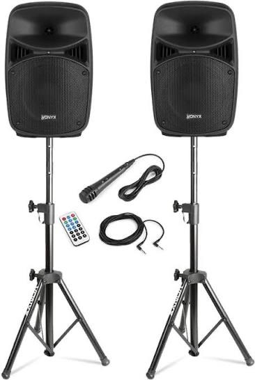 2 Vonyx speakers met pilaar te huur, Ophalen of Verzenden, Gebruikt, Overige merken